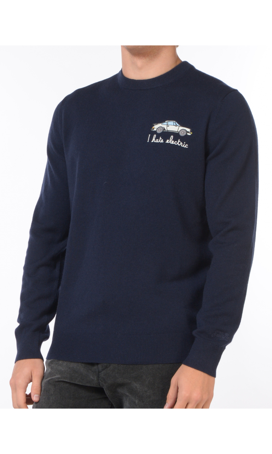 maglia da uomo Mc2 Saint Barth girocollo I hate elctric