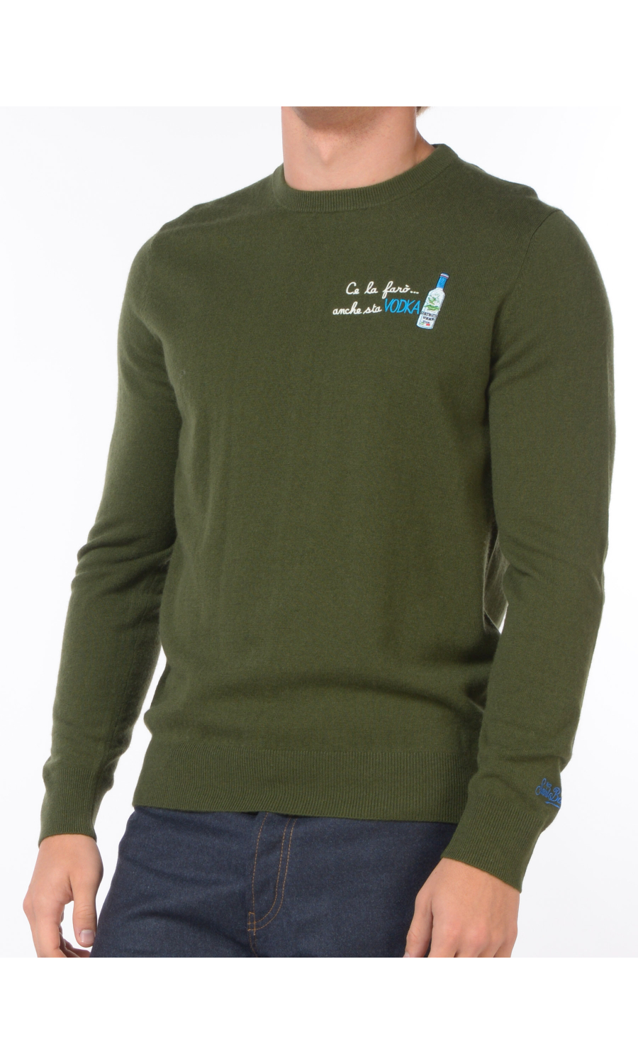 maglia da uomo Mc2 Saint Barth girocollo tema vodka