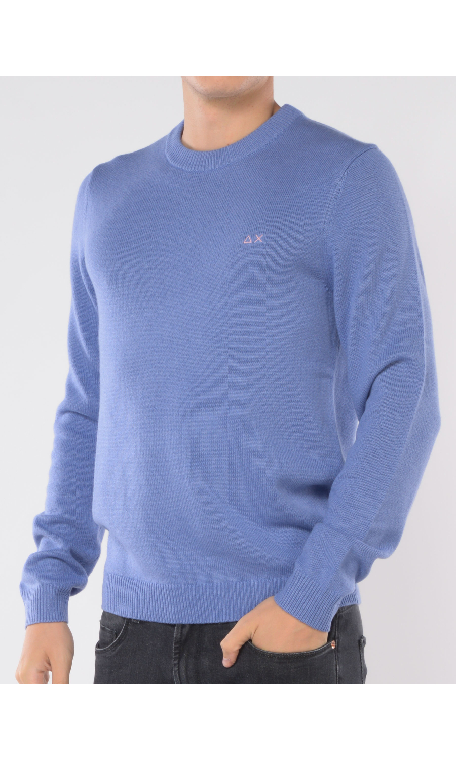 maglia da uomo Sun68 girocollo con logo