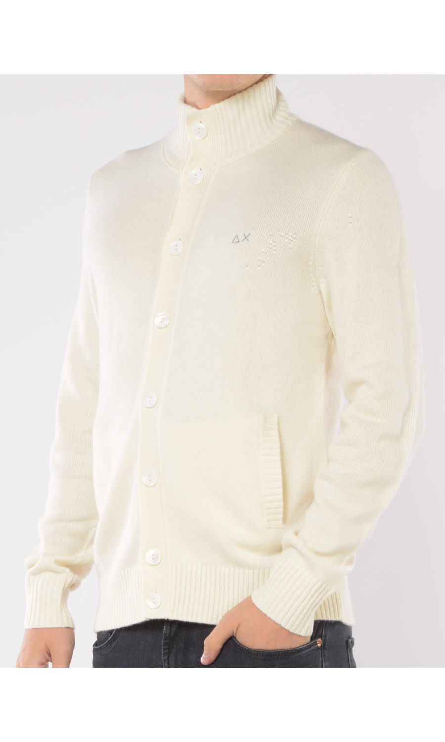 maglia da uomo Sun68 con bottoni e logo