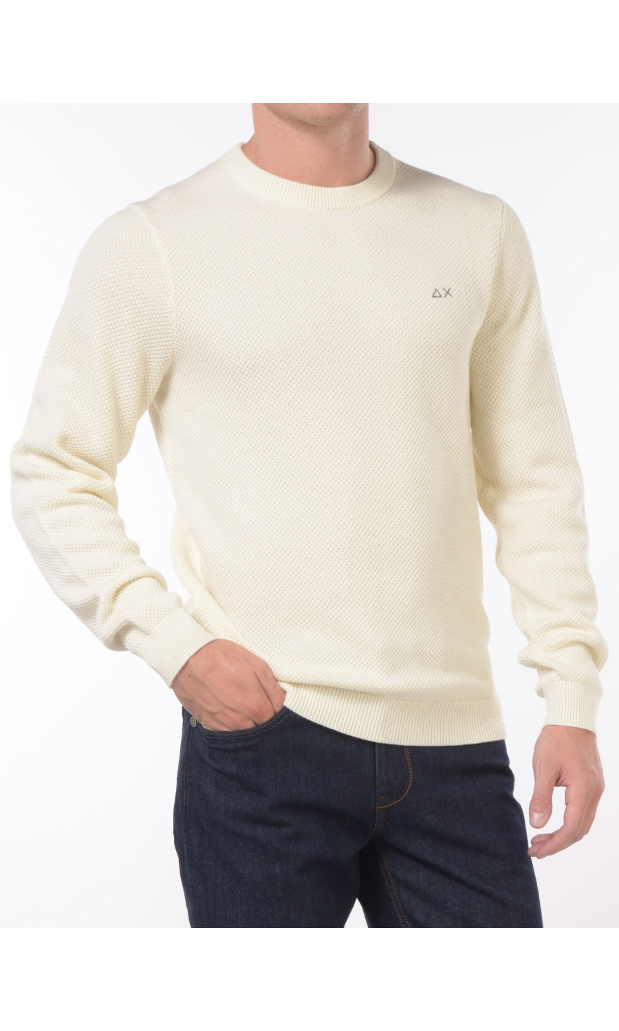 maglia da uomo Sun68 lavorata con logo