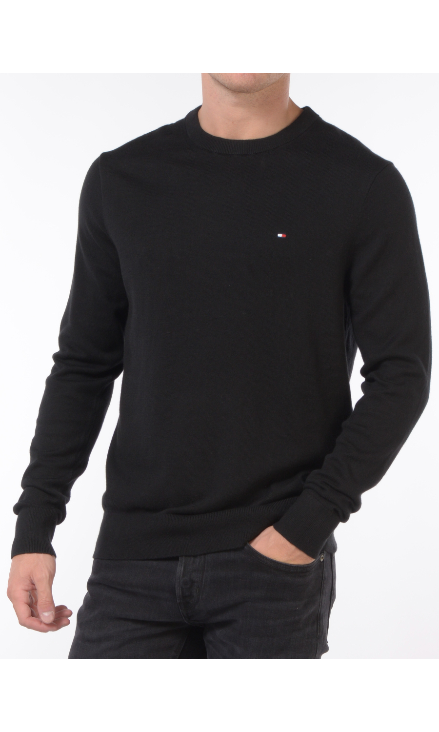 maglia da uomo Tommy Hilfiger girocollo con logo