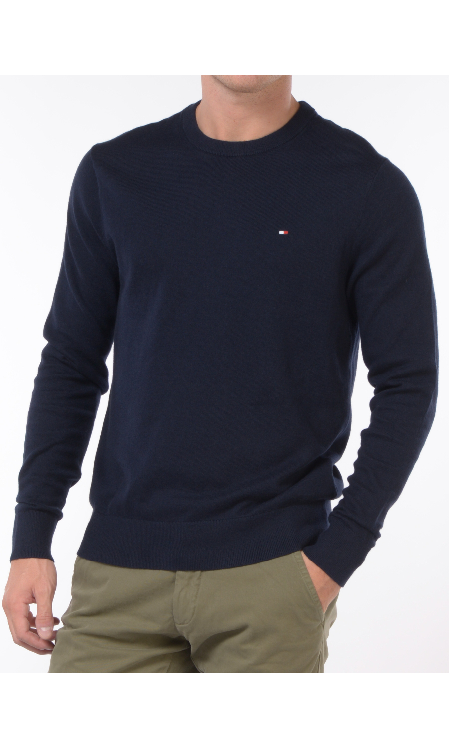 maglia da uomo Tommy Hilfiger girocollo con logo