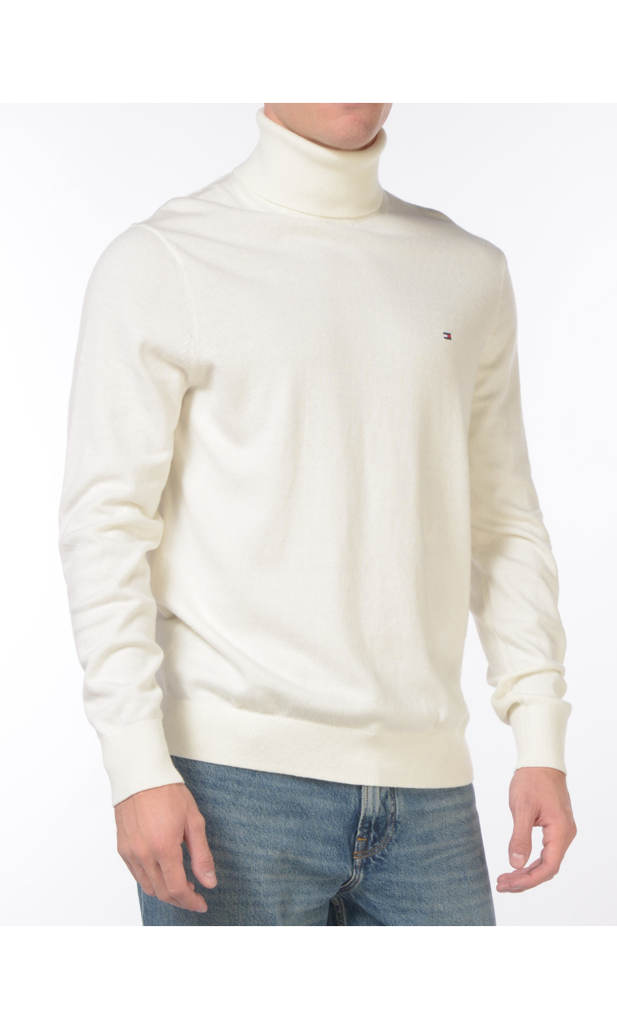 maglia da uomo Tommy Hilfiger dolcevita con logo