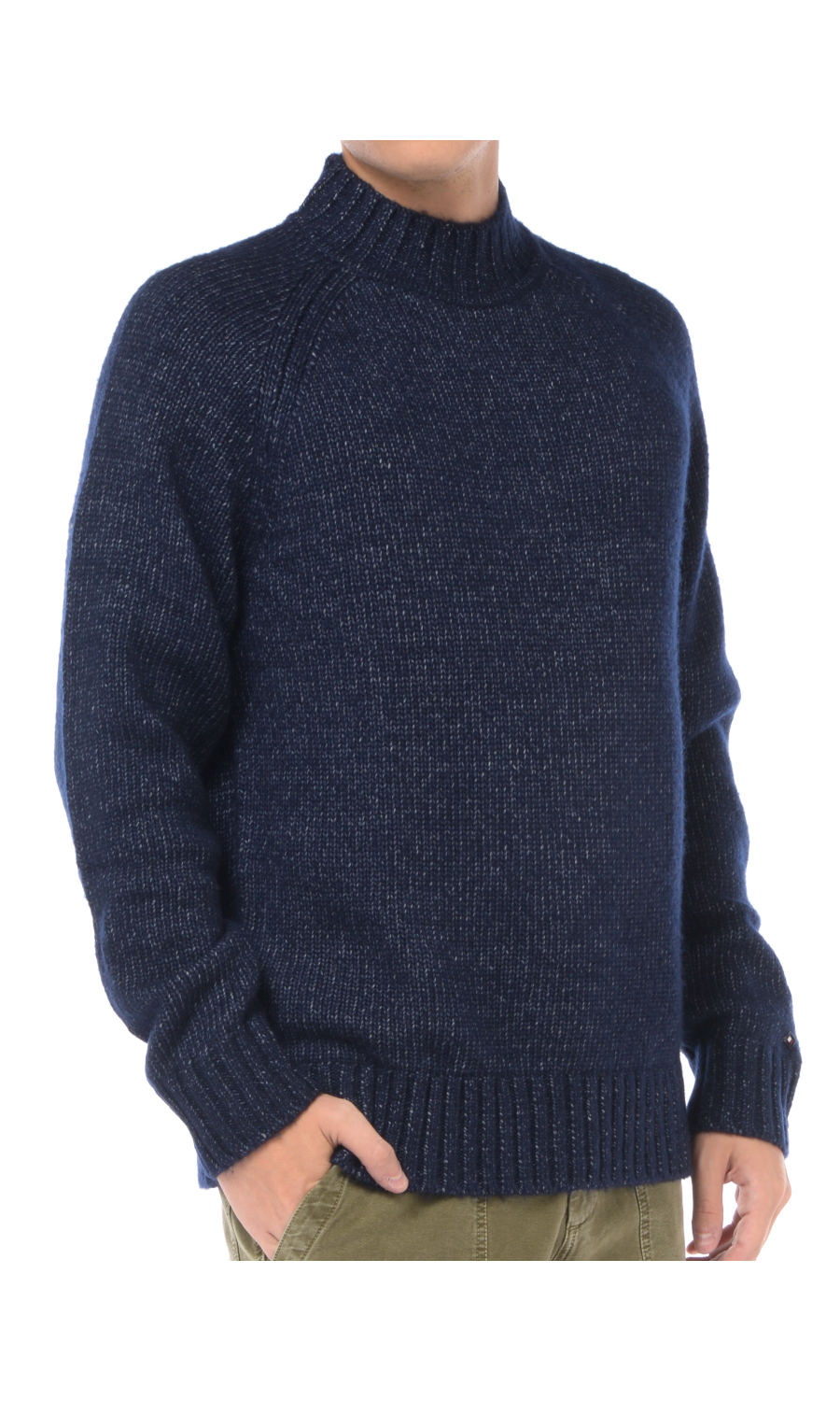 maglia da uomo Tommy Hilfiger girocollo effetto melange