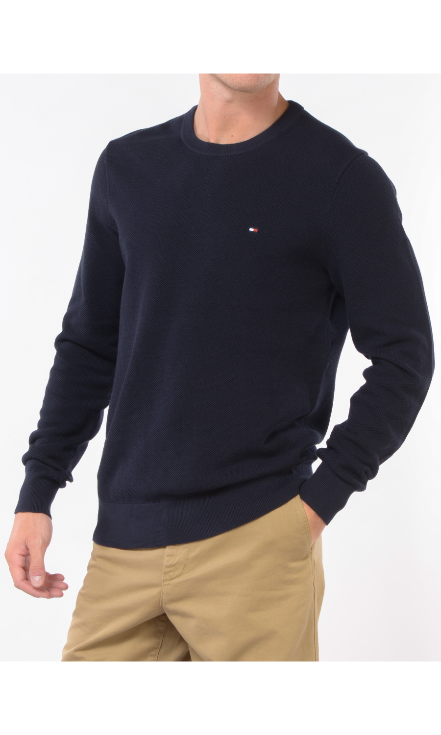 maglia da uomo Tommy Hilfiger a nido d'ape con logo