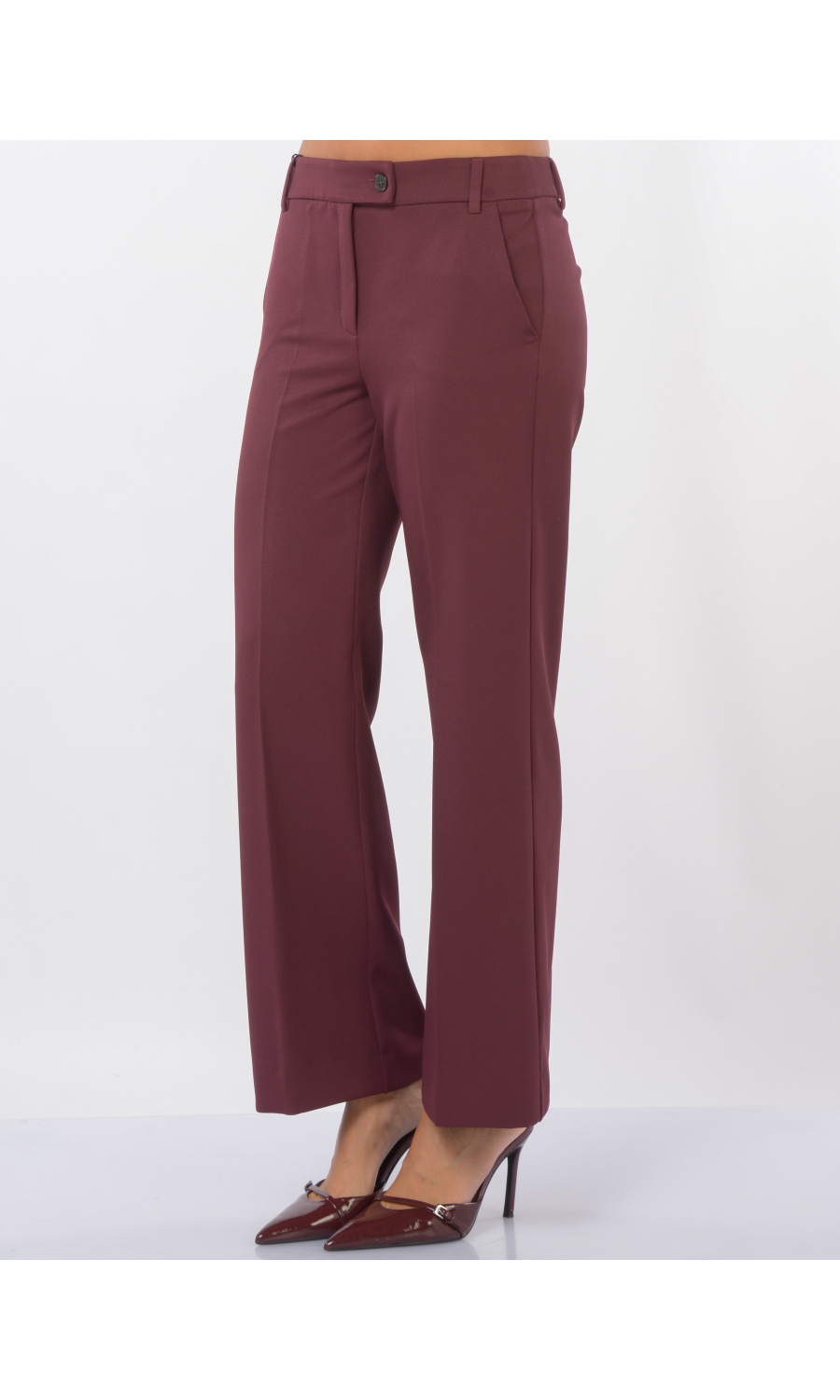 pantalone da donna Emme By Marella ampio effetto riga