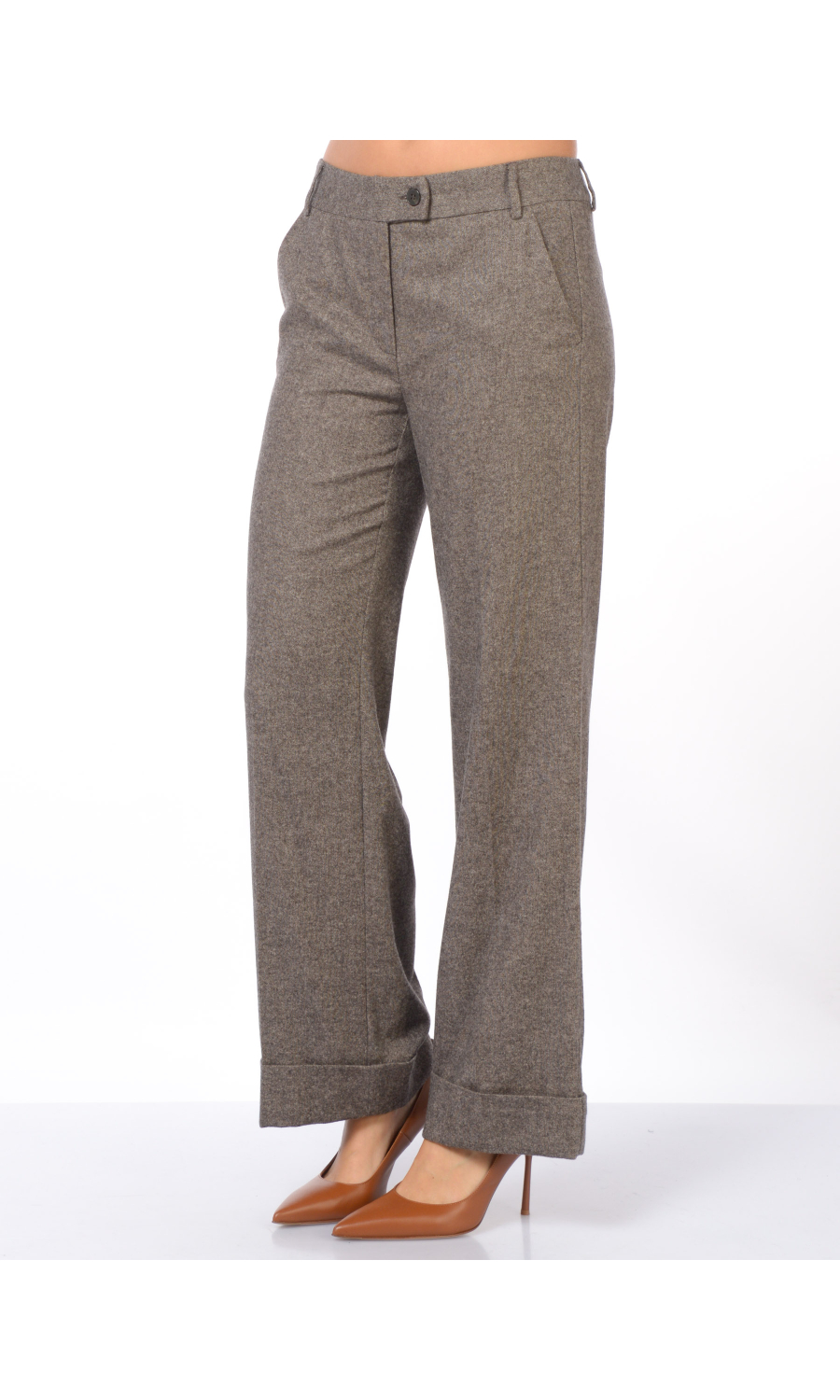 pantalone da donna Emme By Marella ampio con balza