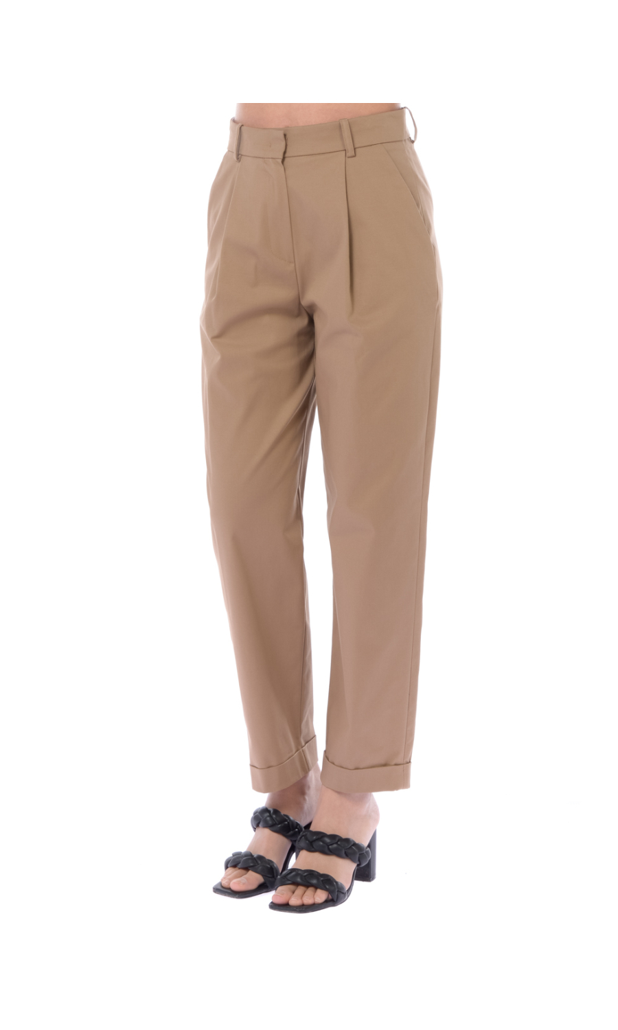 pantalone da donna Kaos con pinces e balza
