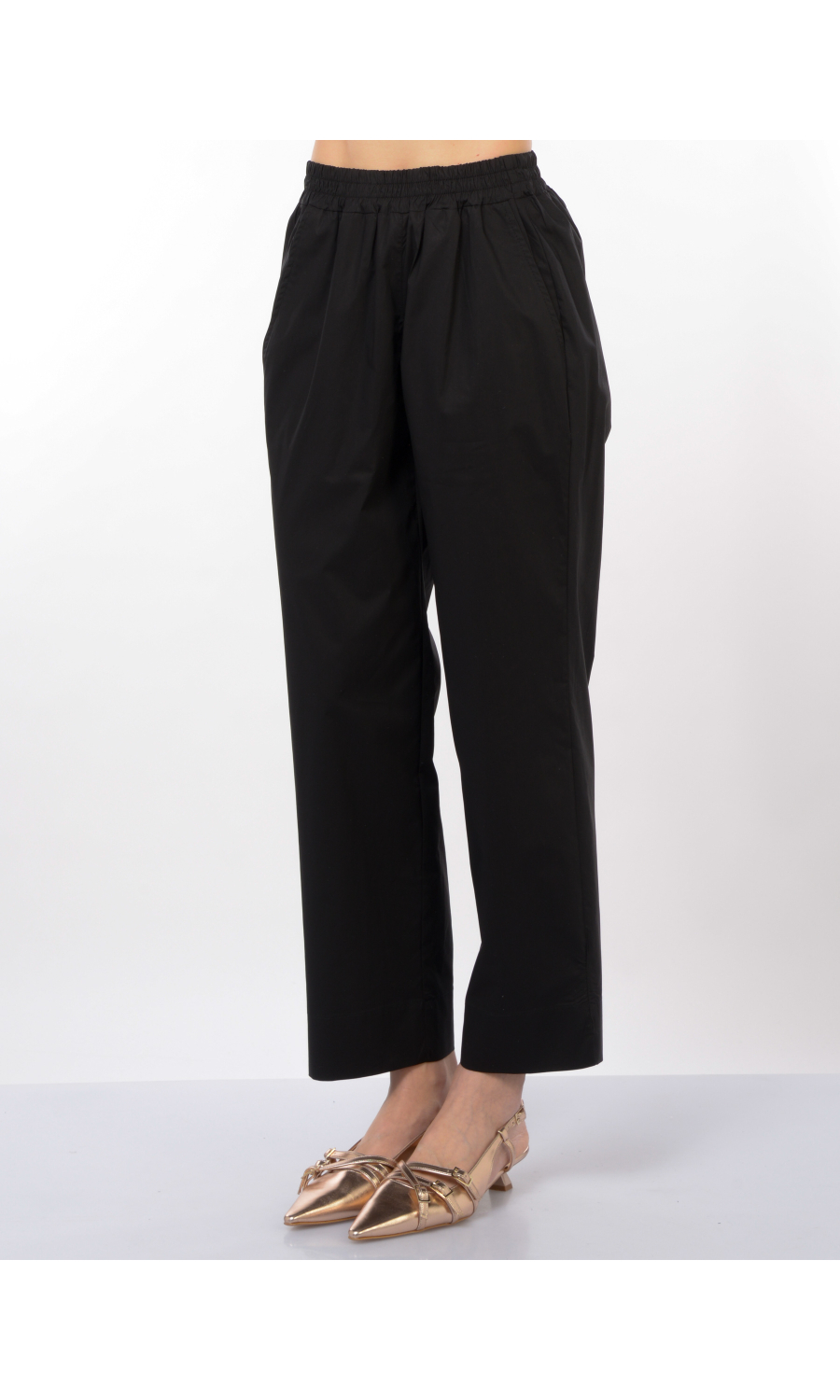 pantalone da donna Kaos in twill con elastico