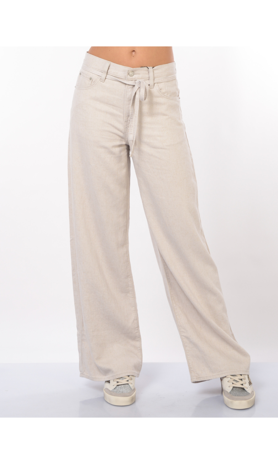 pantalone da donna Levi's® XL Straight in lino e viscosa