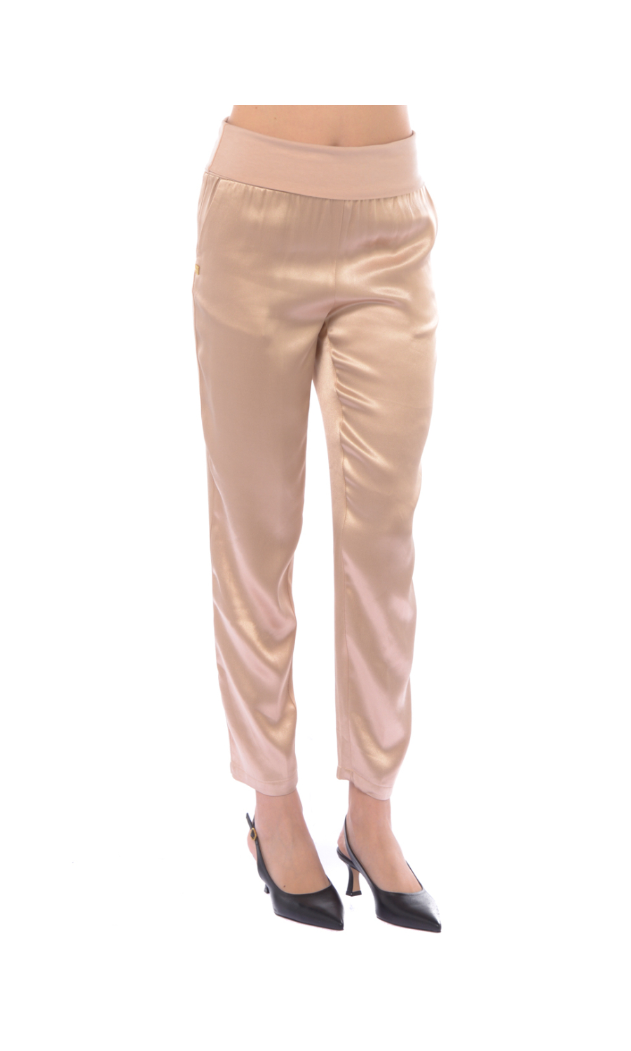 pantalone da donna Manila Grace in raso con baschina
