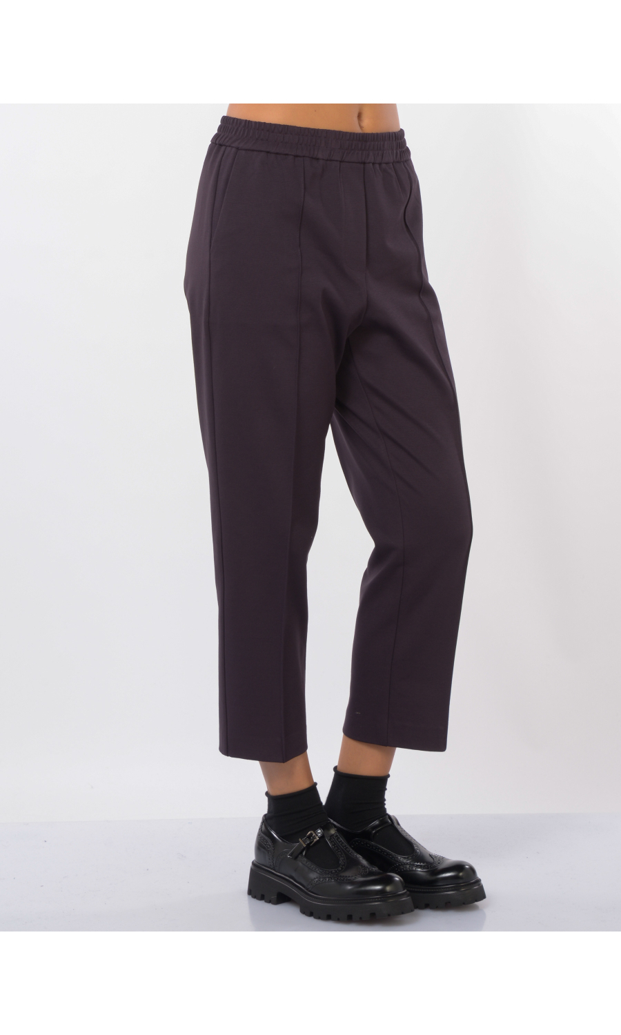 pantalone da donna Meimeij in punto stoffa a sigaretta