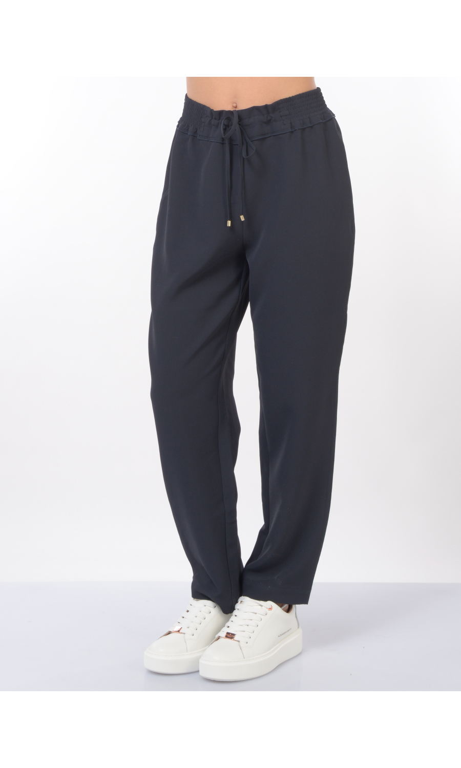 pantalone da donna Nenette con elastico e coulisse