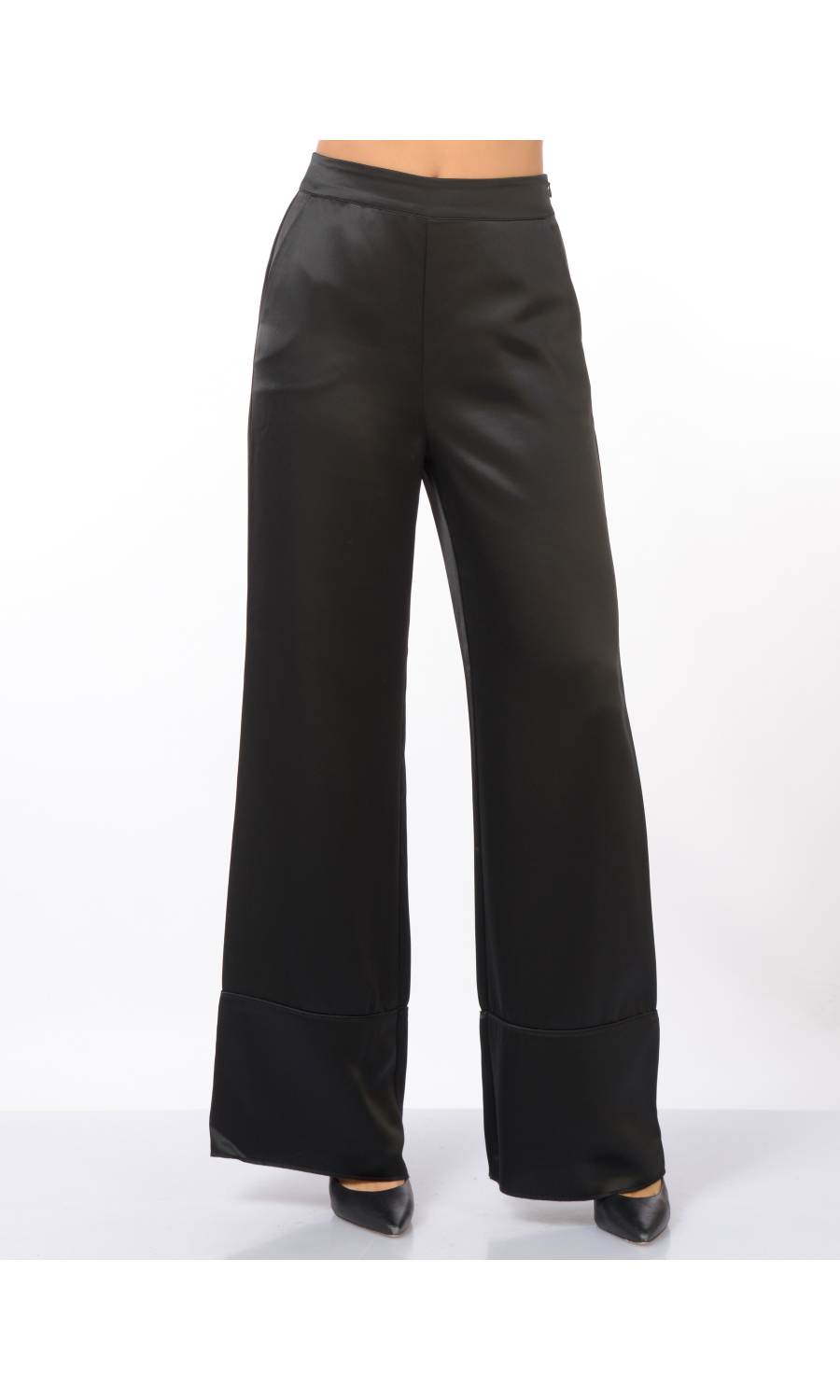 pantalone da donna Nenette ampio in raso