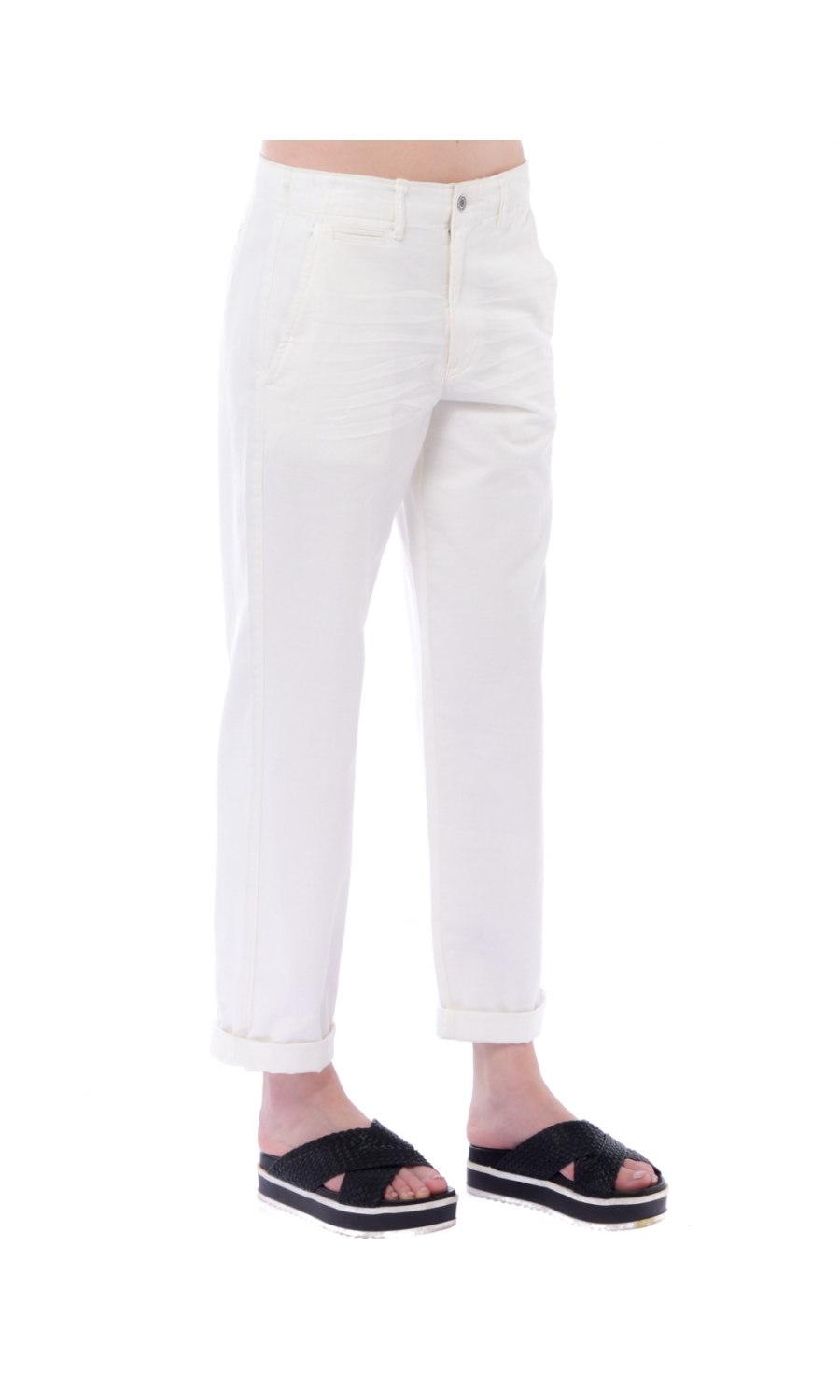 Pantalone donna Ralph Lauren in cotone modello chino