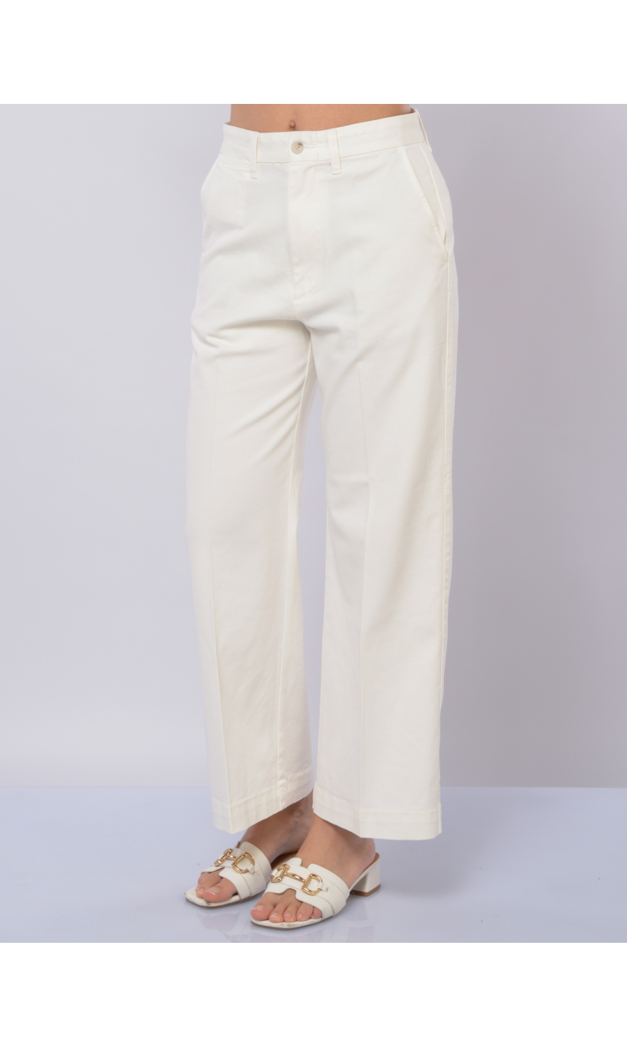 pantalone da donna Ralph Lauren ampio cropped