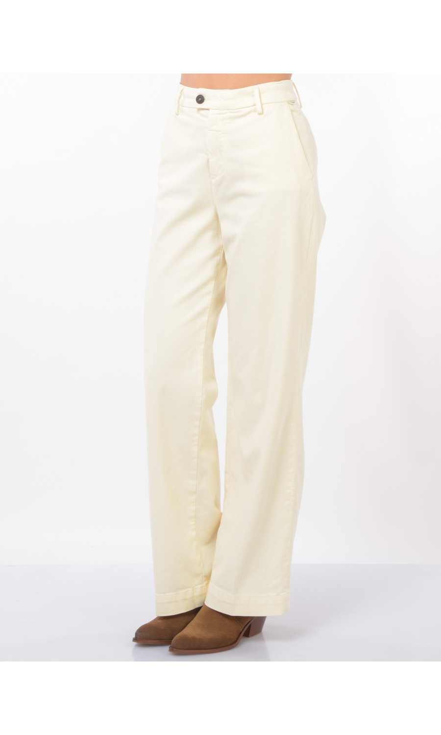 pantalone da donna Roy Roger's Flare in cotone e lyocell