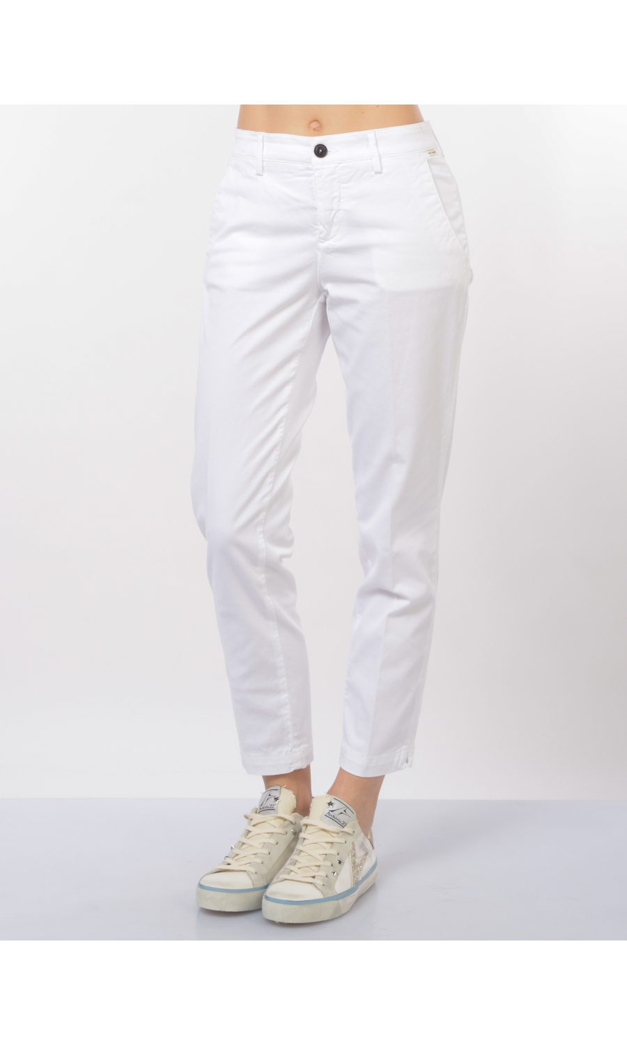 pantalone da donna Roy Roger's chino con piccolo spacco