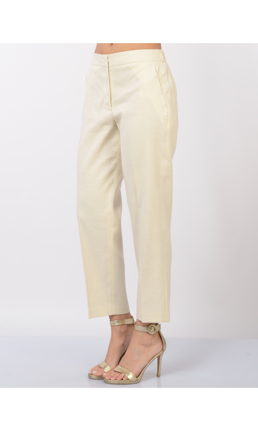pantalone da donna Seventy chino in lino e cotone