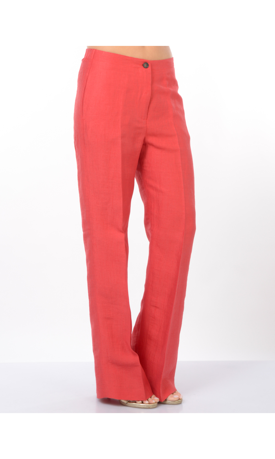pantalone da donna Seventy modello ampio in lino