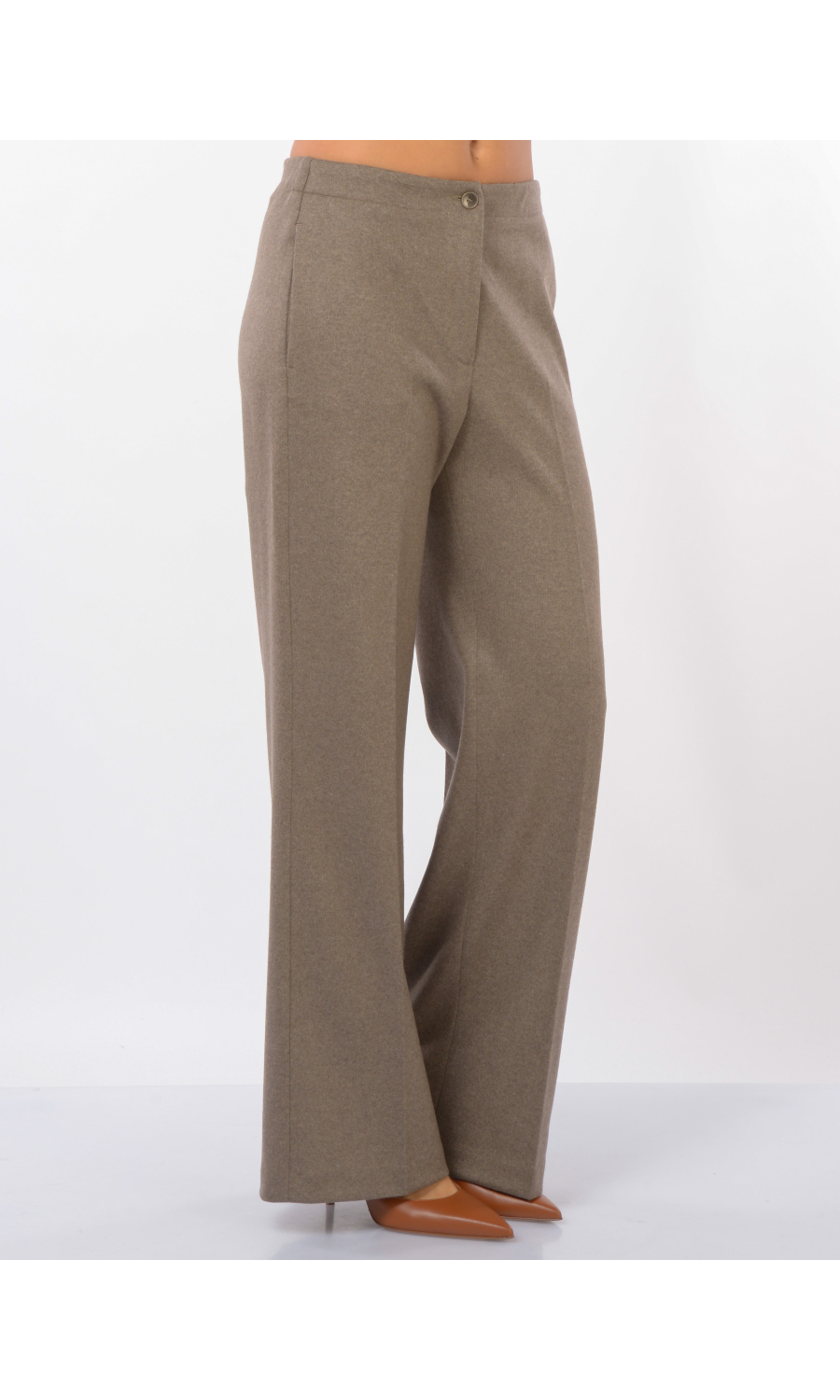 pantalone da donna Seventy a palazzo in lana