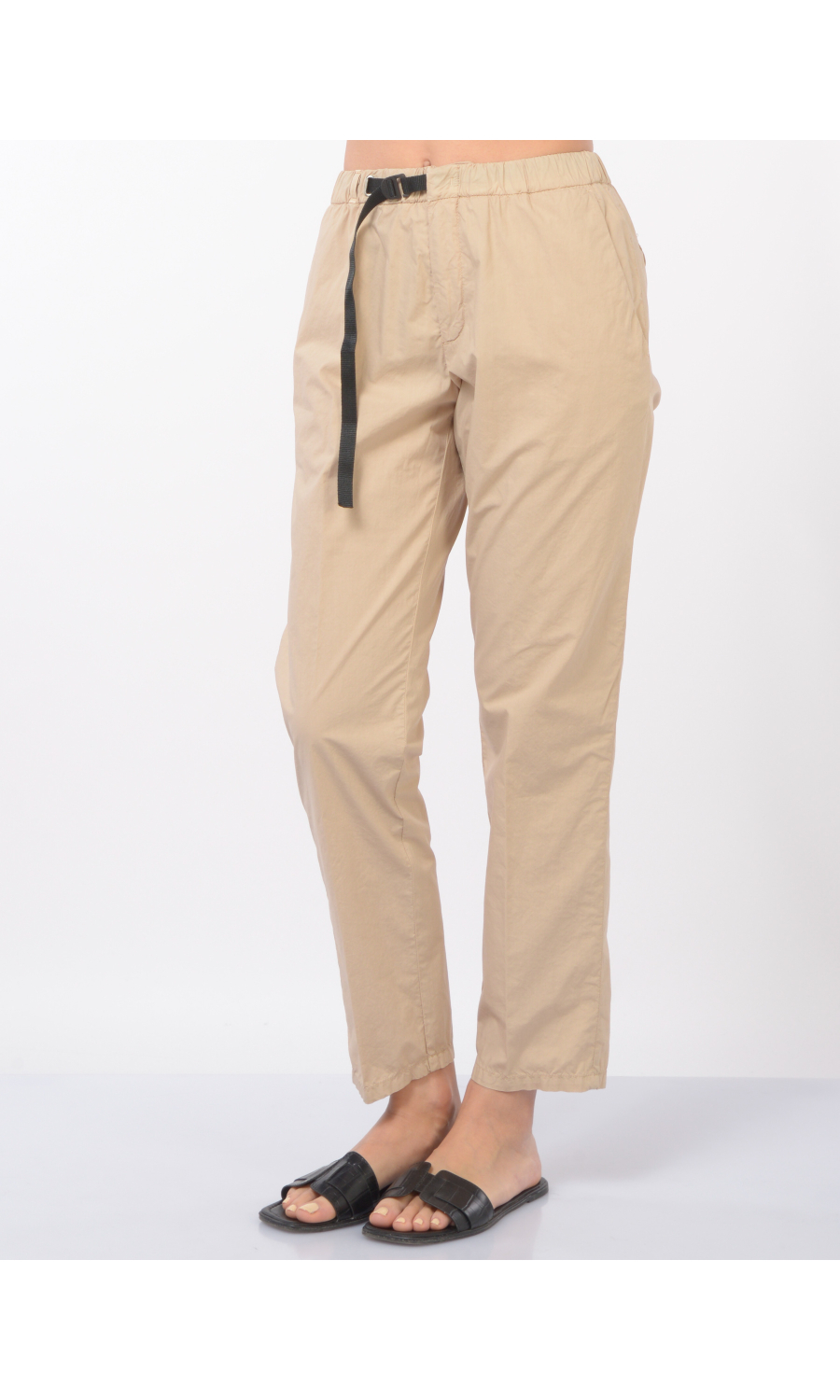 pantalone da donna White Sand Marilyn con elastico e coulisse