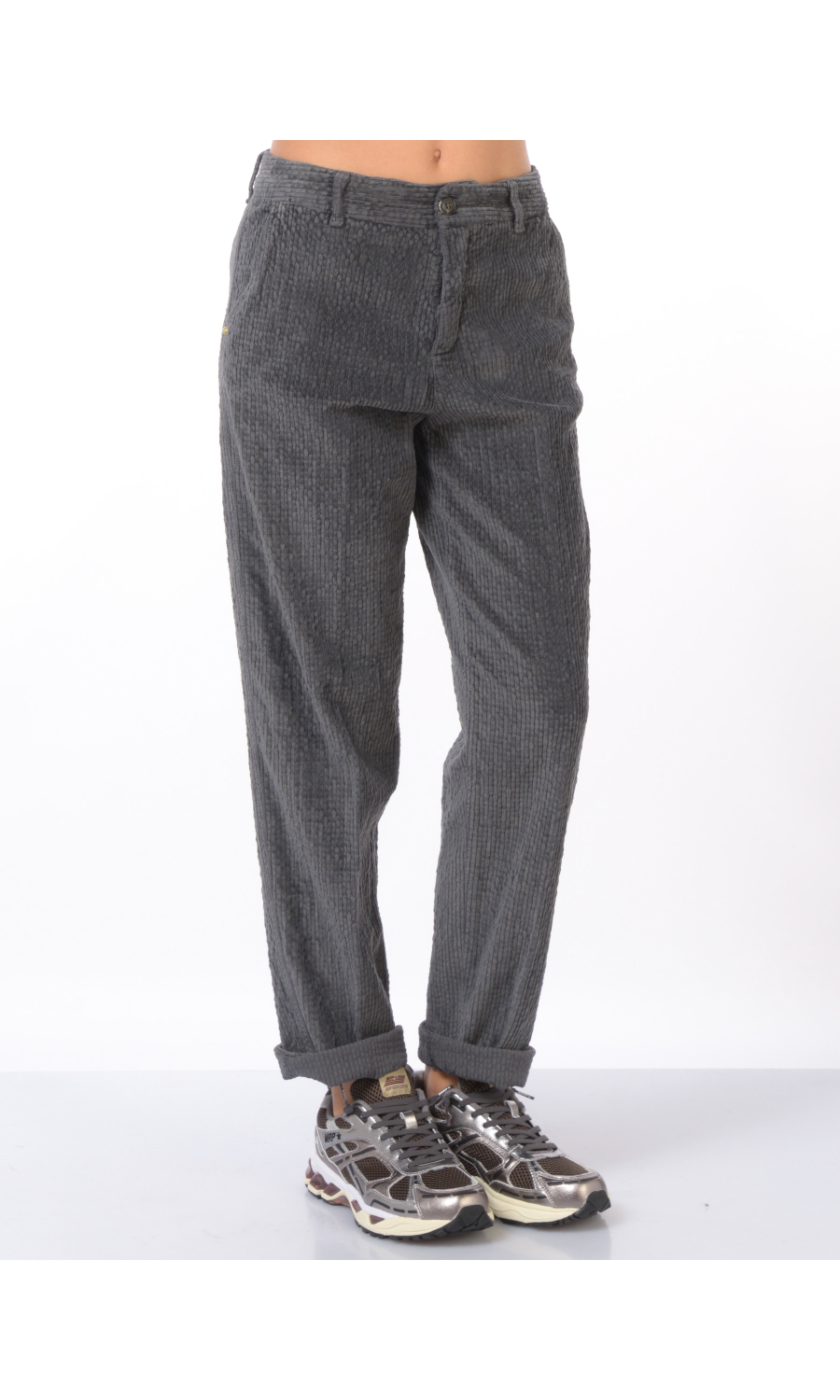 pantalone da donna White Sand tasca america in velluto