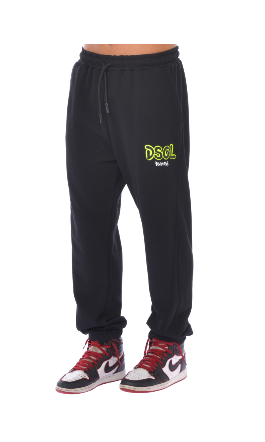 pantalone da uomo Disclaimer con elastico e logo