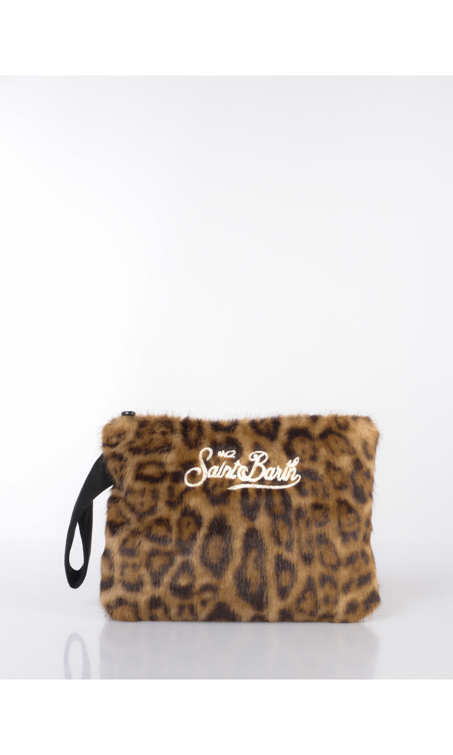 pochette da donna Mc2 Saint Barth effetto peluche leopard