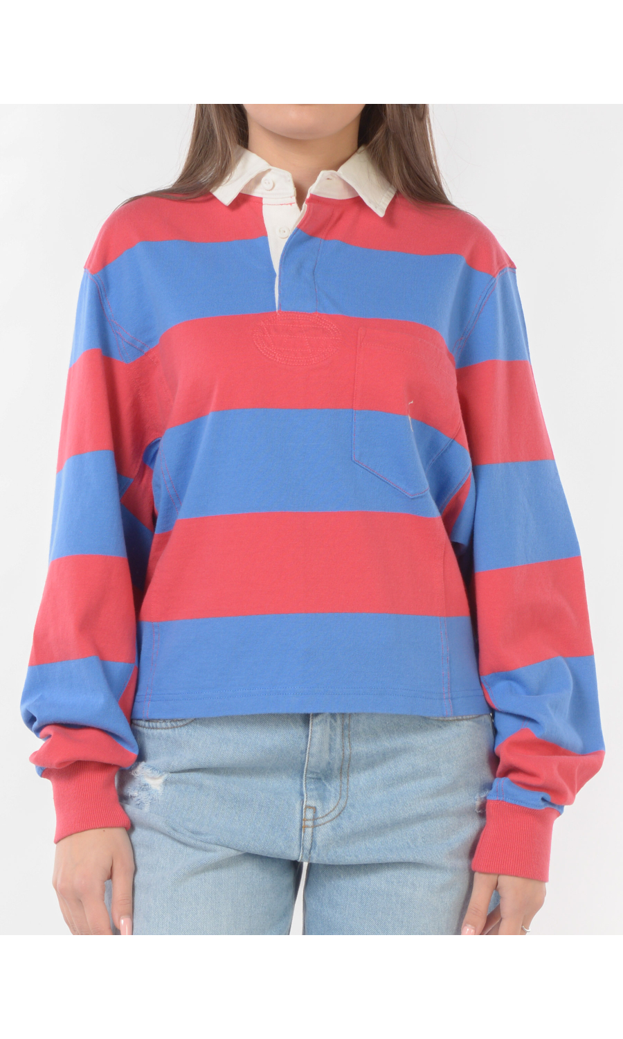 polo da donna Ralph Lauren boxy a righe