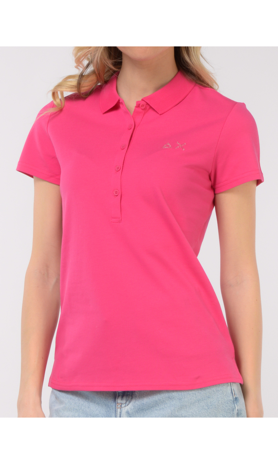 polo da donna Sun68 Slim Fit con logo
