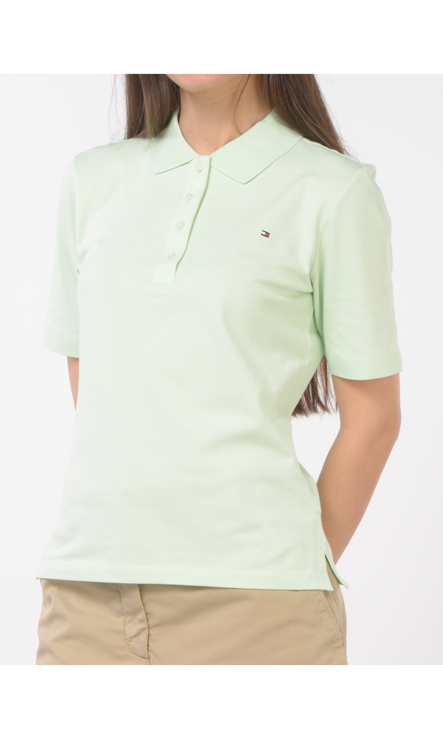 polo da donna Tommy Hilfiger a manica corta con logo