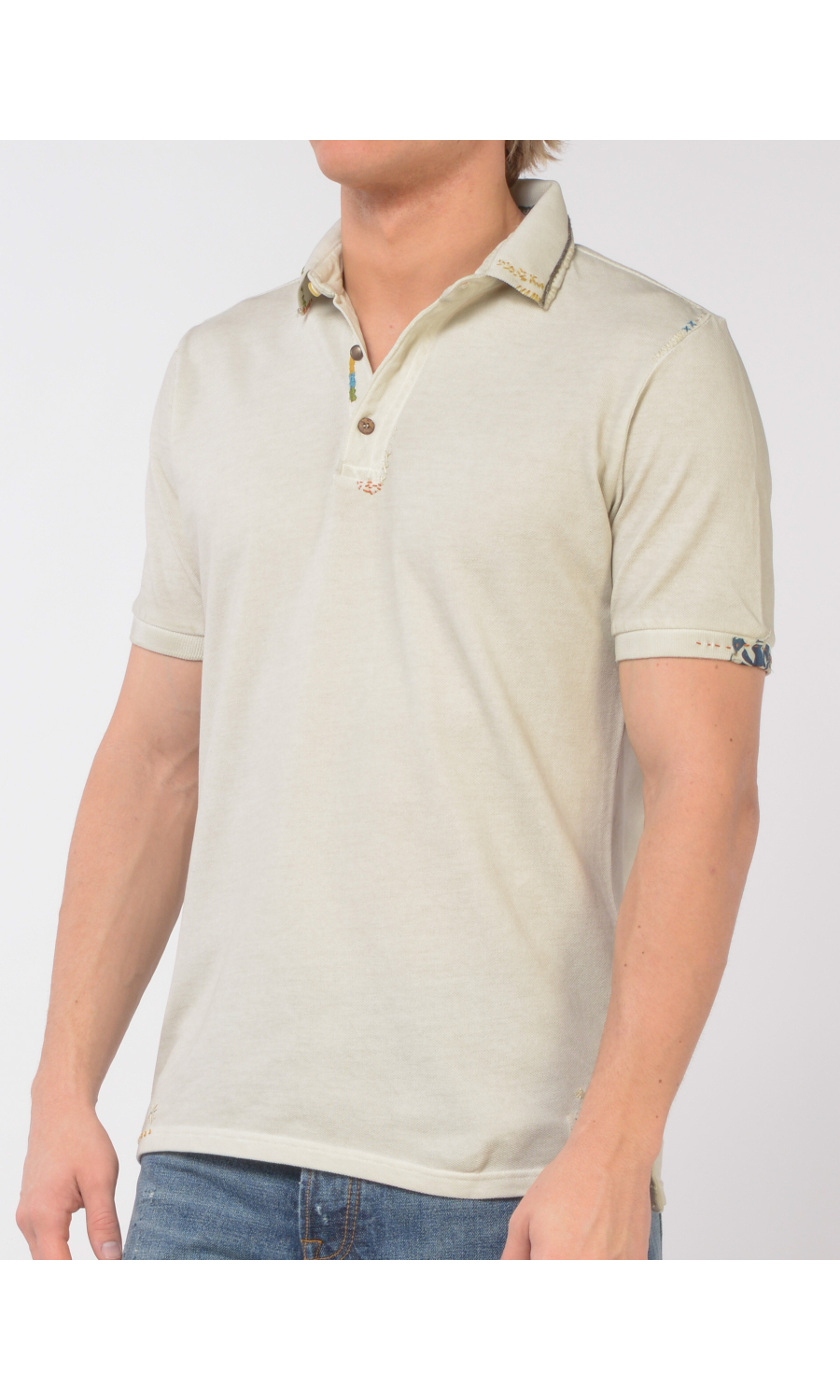 polo da uomo Bob vintage con applicazioni