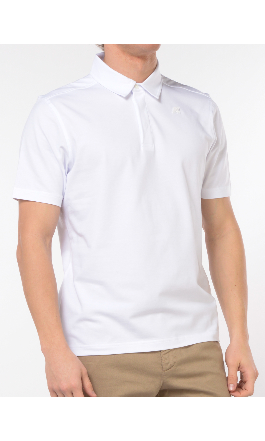 polo da uomo K Way in jersey stretch con logo