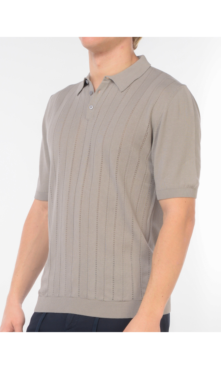 polo da uomo Qb24 in filo micro lavorata