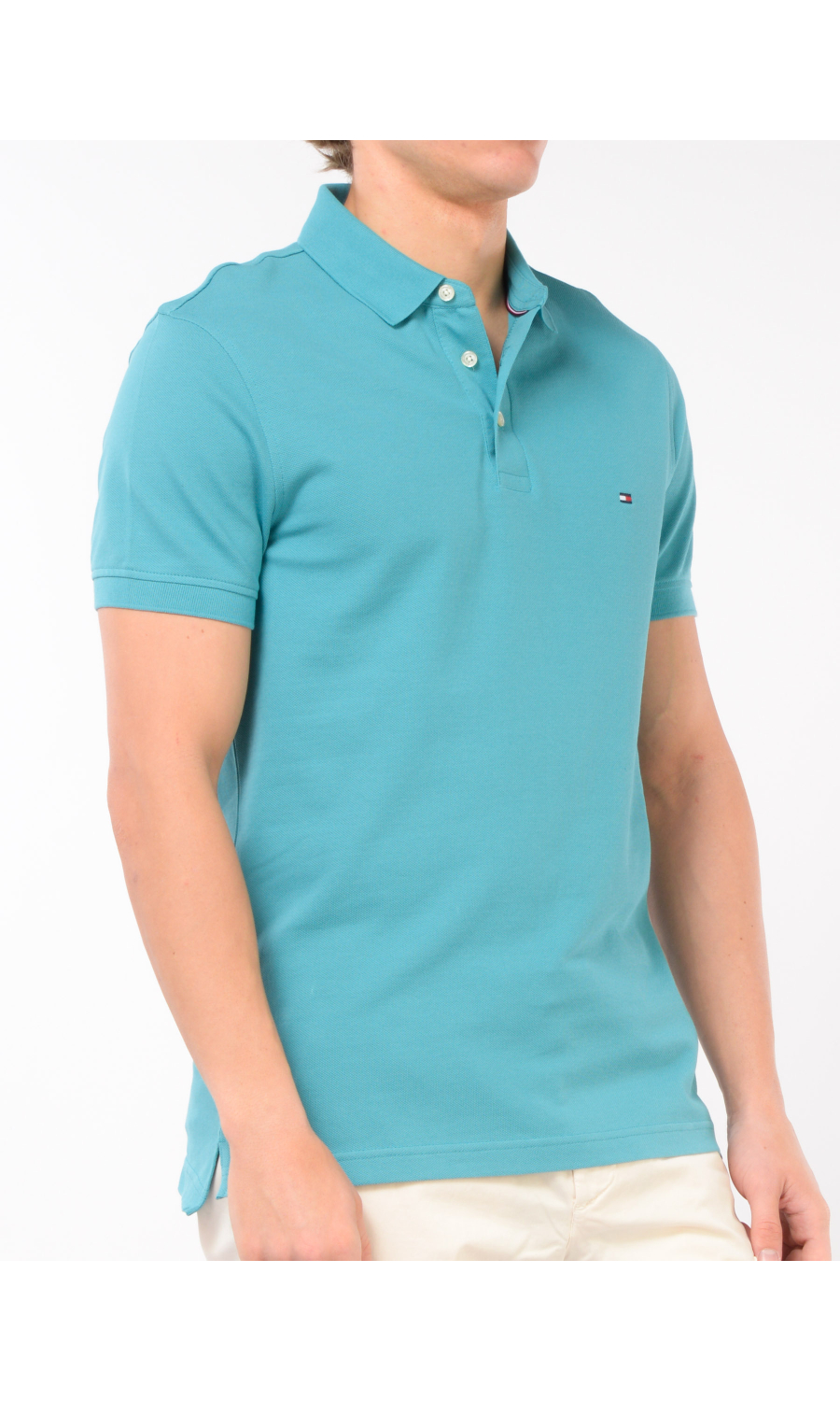 polo da uomo Tommy Hilfiger in piquet con logo