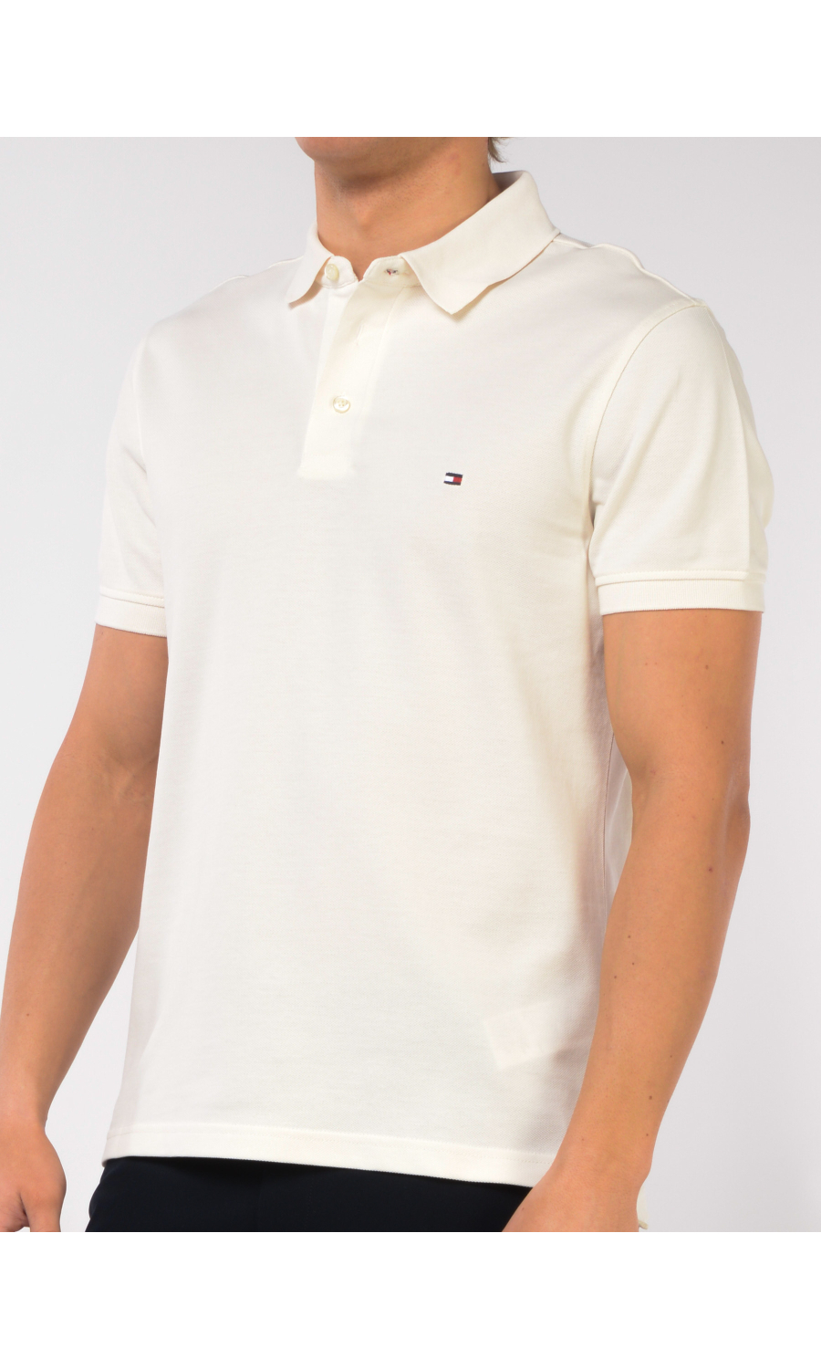 polo da uomo Tommy Hilfiger in piquet con logo