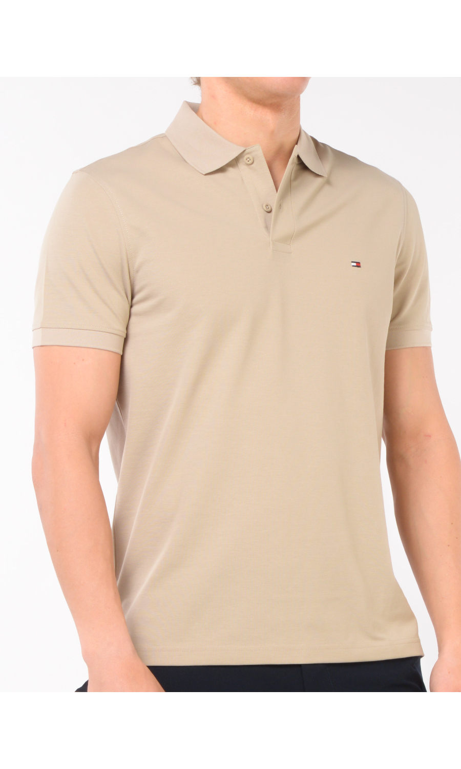 polo da uomo Tommy Hilfiger in piquet performance con logo