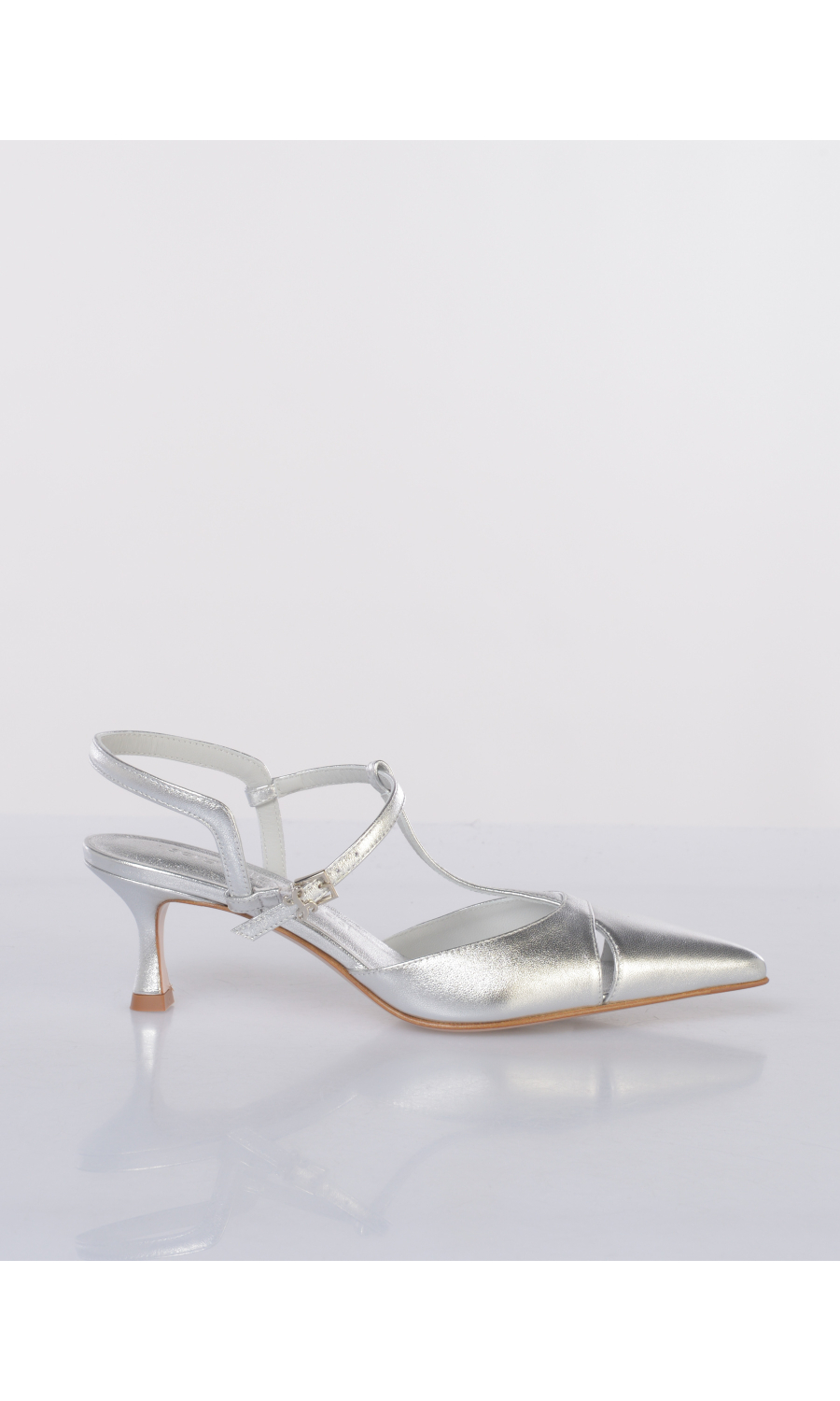 scarpa da donna Sergio Levantesi Edvige metallizzata in vera pelle