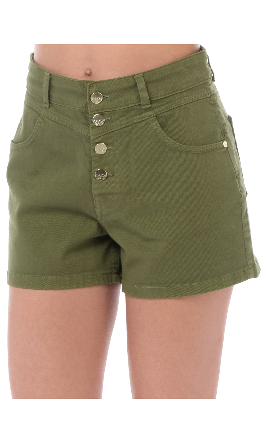 short da donna Kaos in bull con bottoni