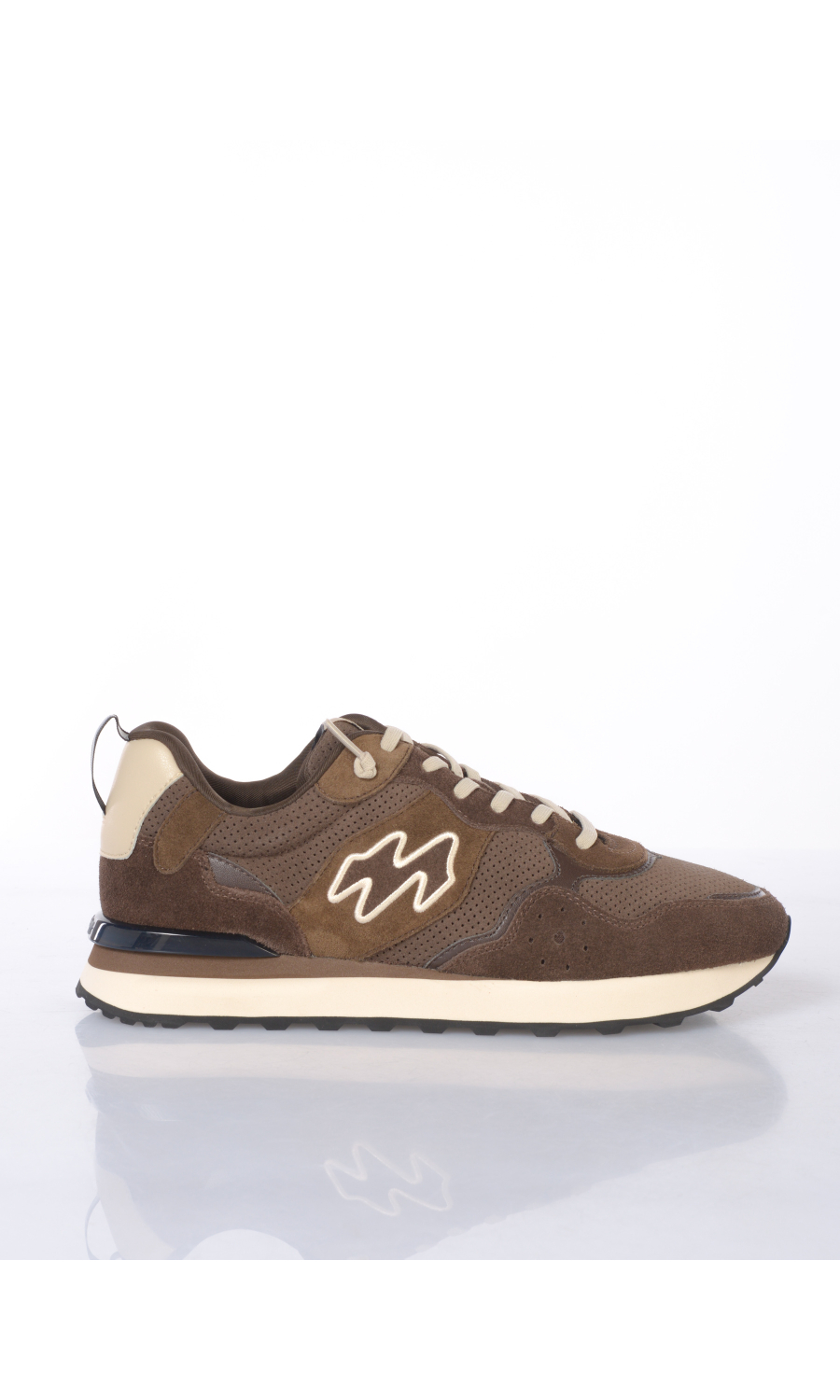 sneaker da uomo Mrp Star in vera pelle con inserti