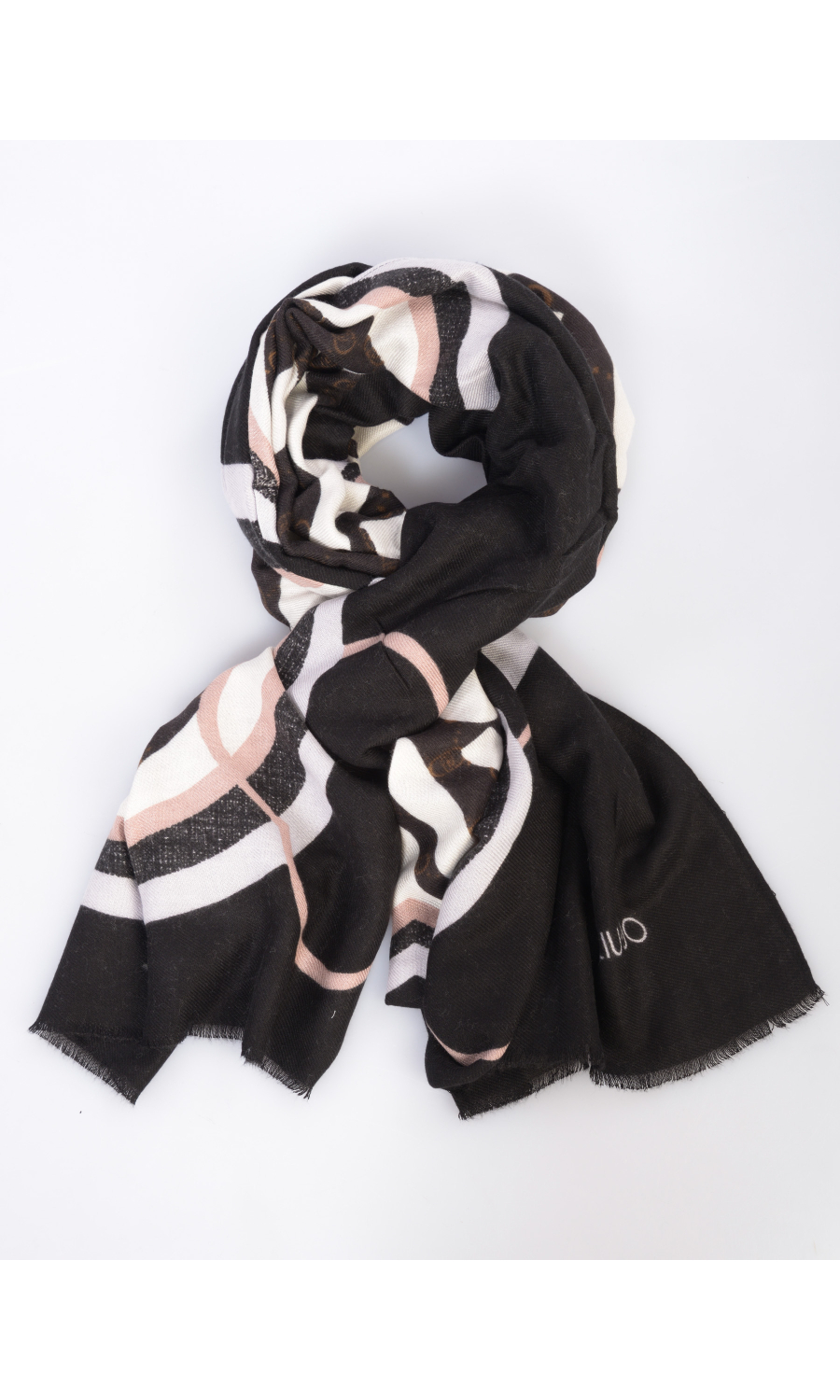 stola da donna Liu Jo in viscosa con maxi loghi