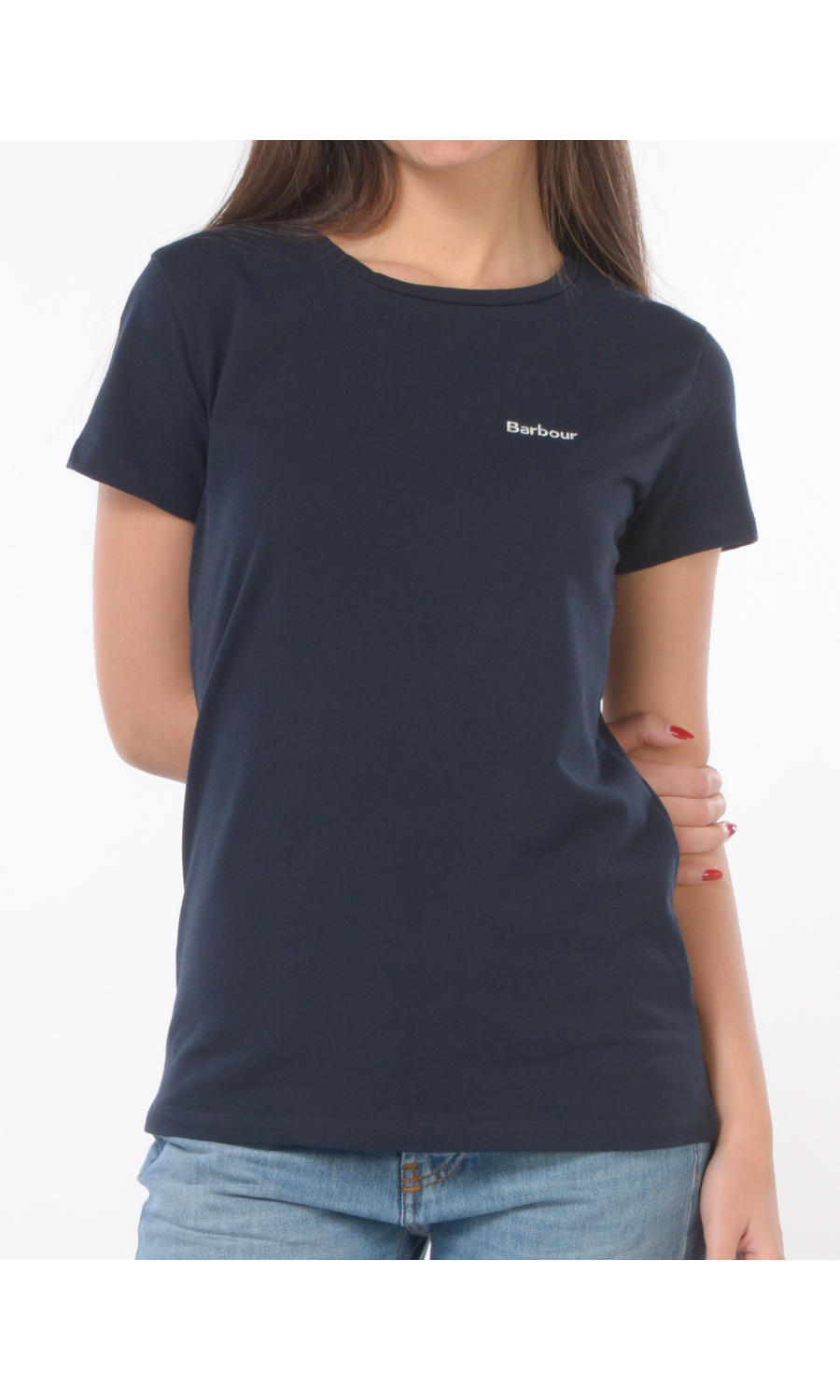 t Shirt da donna Barbour girocollo con logo