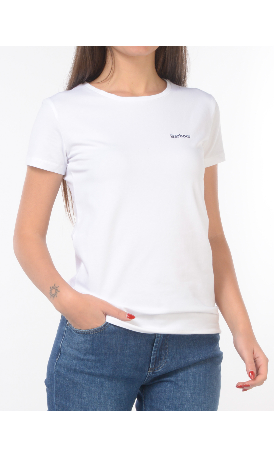 t Shirt da donna Barbour girocollo con logo