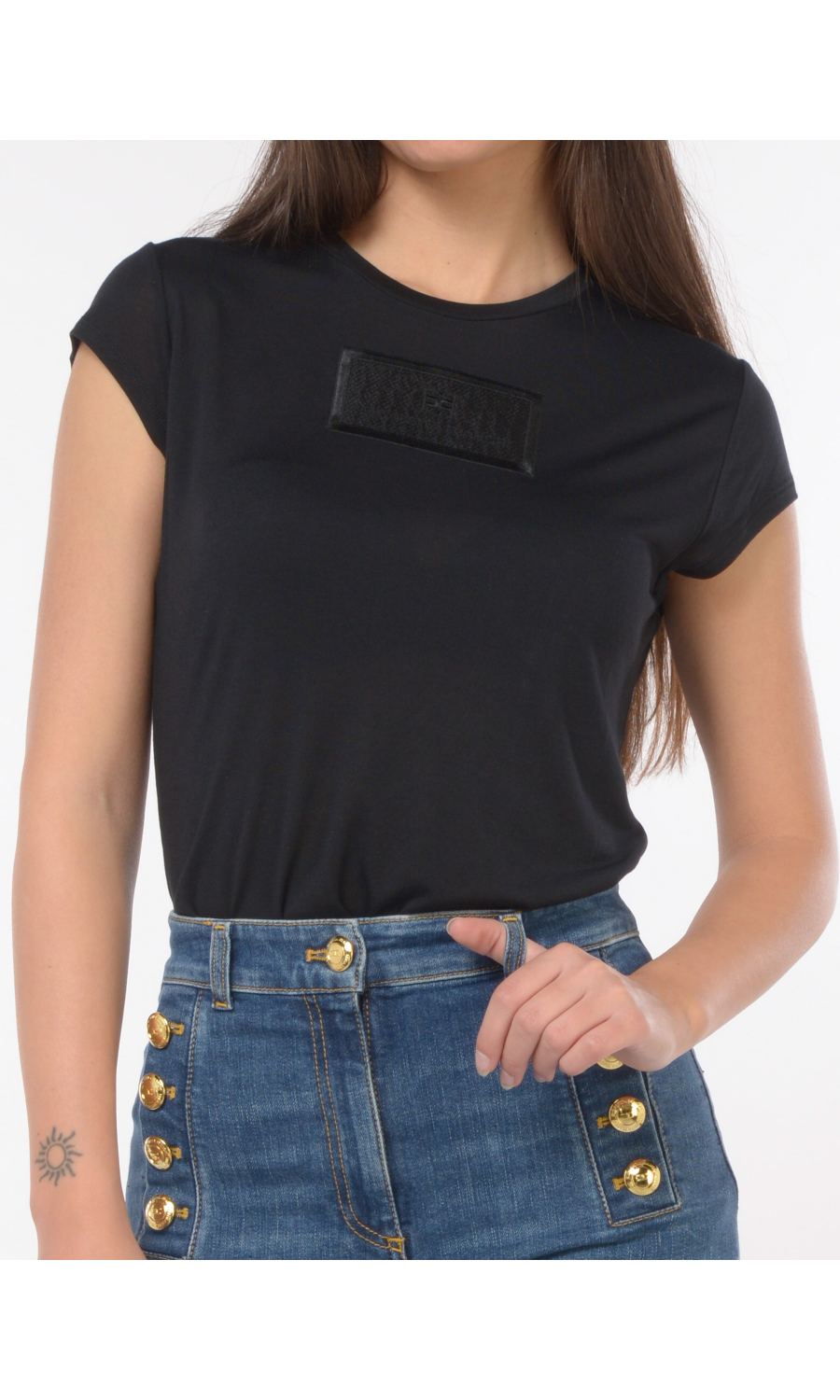 t Shirt da donna Elisabetta Franchi in modal con logo