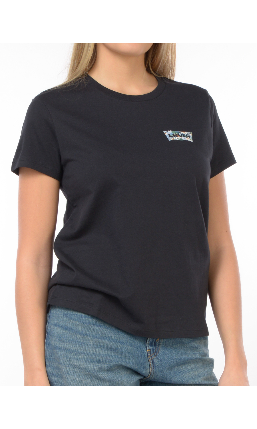 t Shirt da donna Levi's® a manica corta con logo floreale