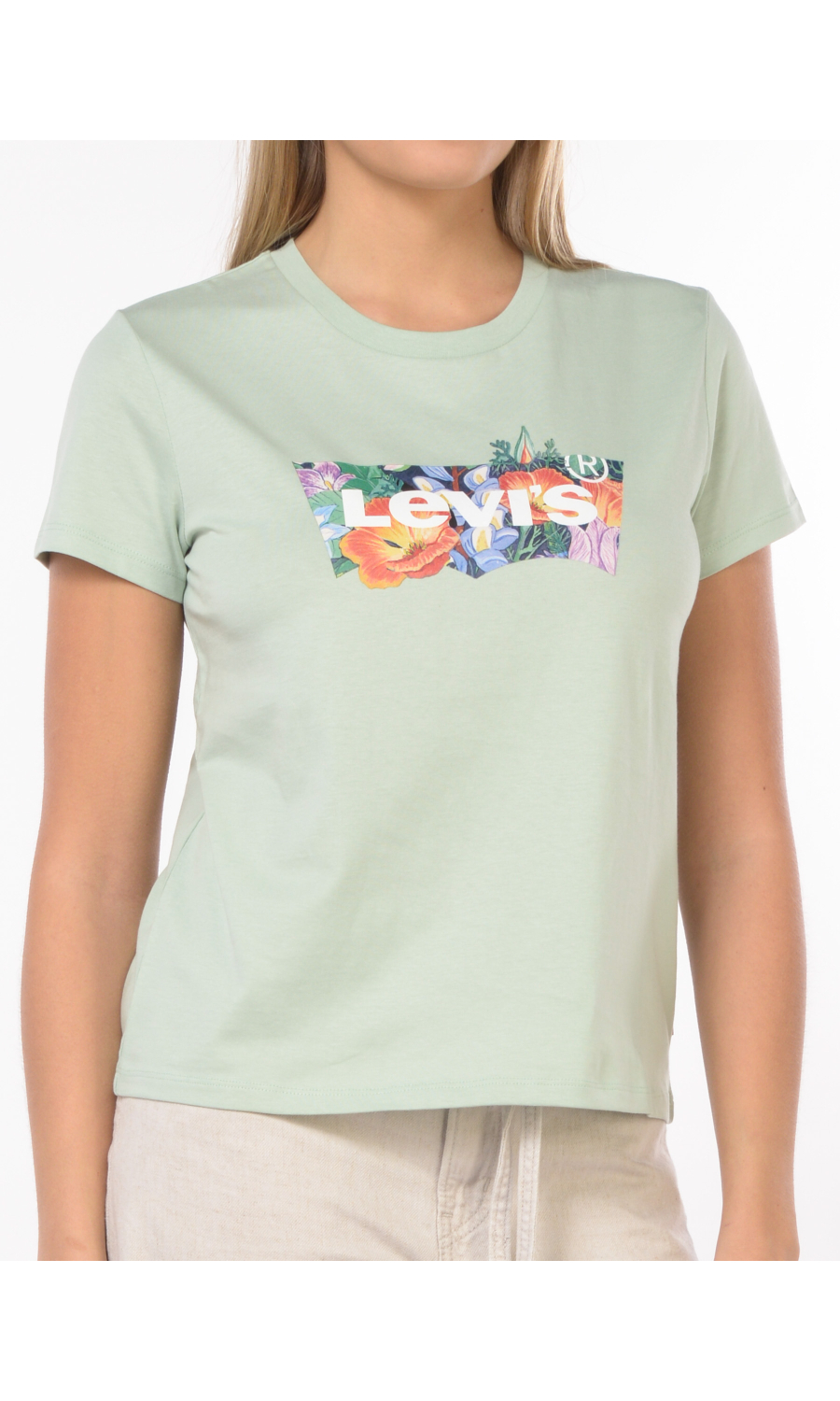 t Shirt da donna Levi's® con logo e stampa floreale
