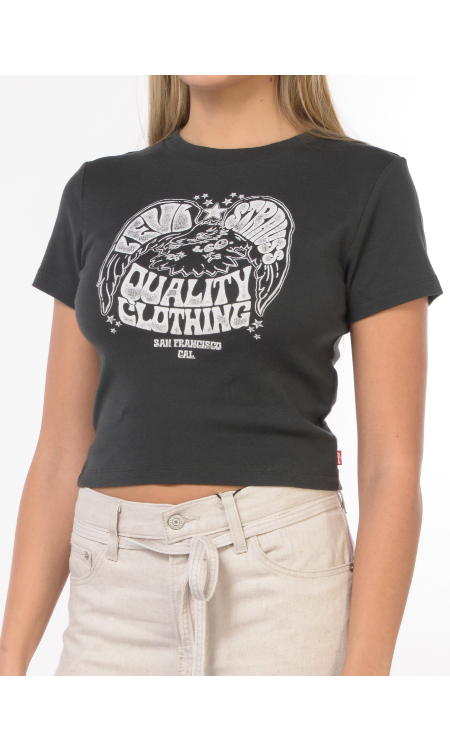 t Shirt da donna Levi's® cropped con stampa