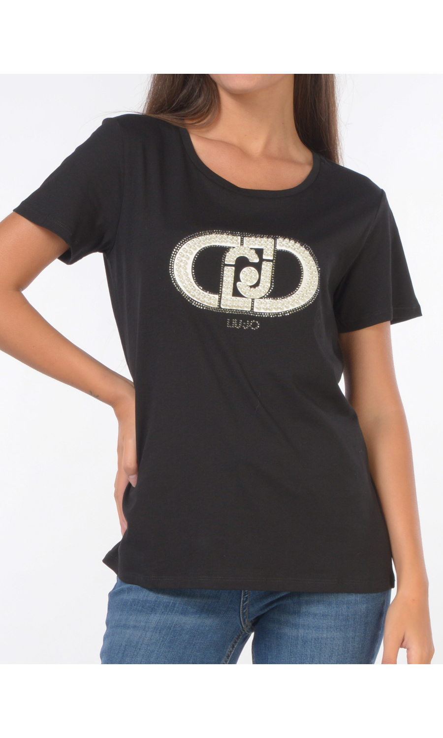 t Shirt da donna Liu Jo girocollo maxi logo